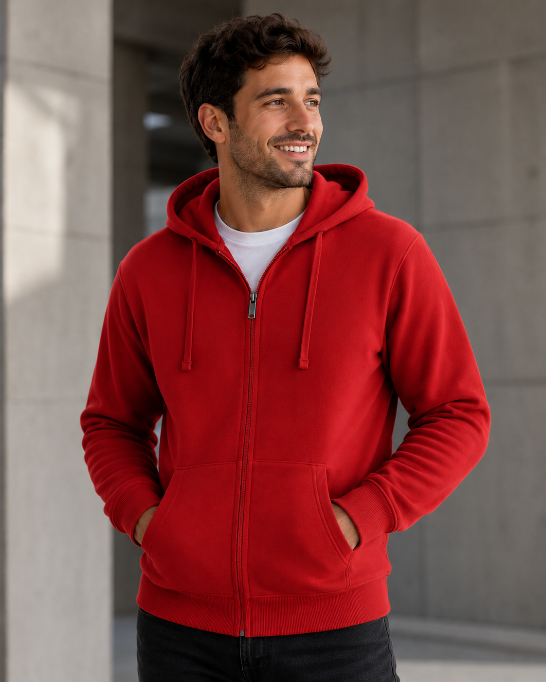 Daiber JN 42- Herren Sweatjacke - mit Kapuze