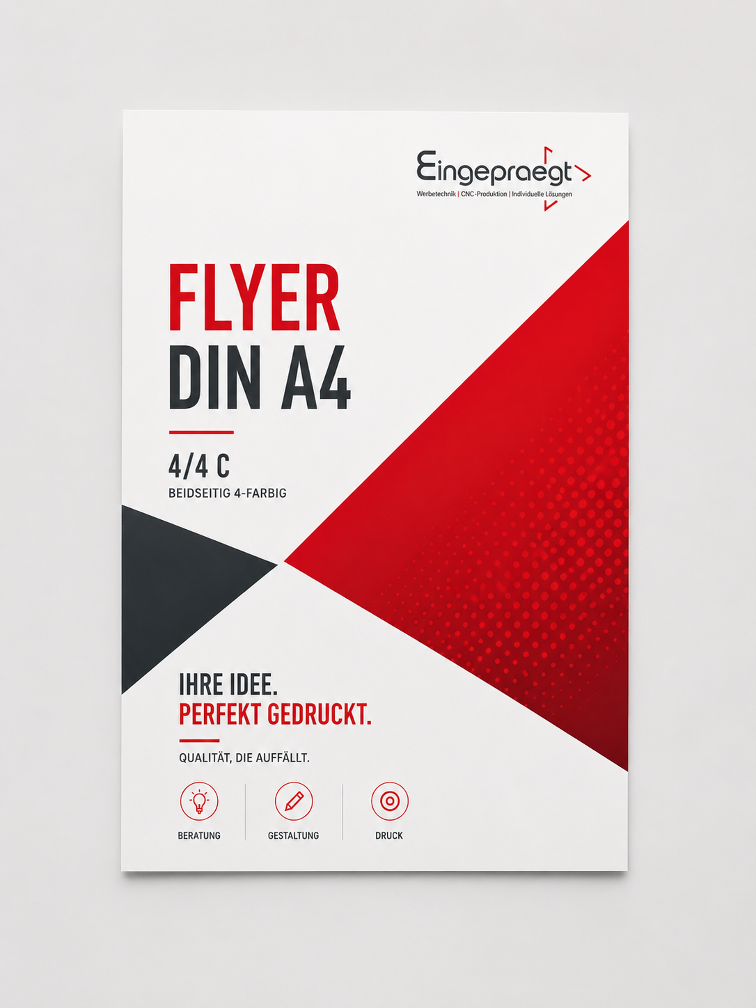 Flyer DIN A4, Matt- Glatt, 4/4C