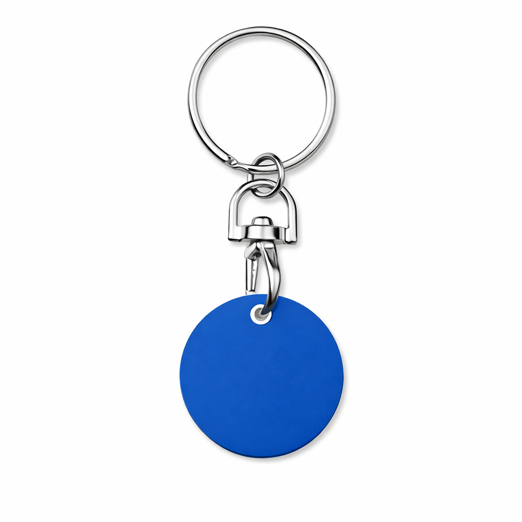 Schlüsselanhängern mit Einkaufswagenchip (einseitiger Druck 4/0)