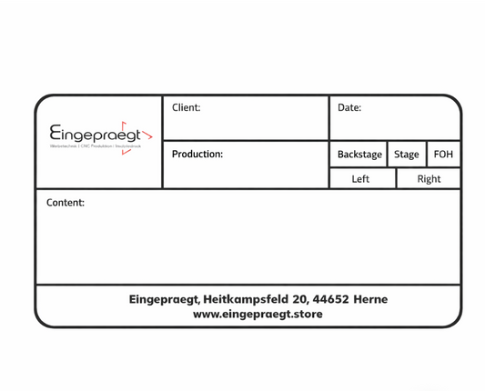 Tourlabel - 120x60mm