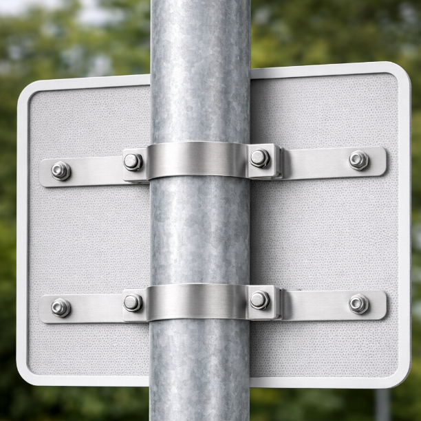 Rohrschelle (für Verkehrszeichen in Flachform)