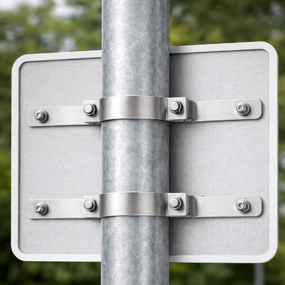 Rohrschelle (für Verkehrszeichen in Flachform)