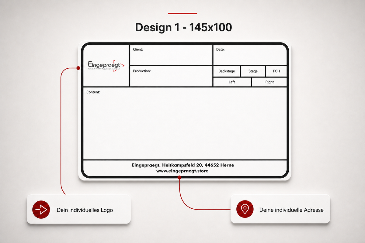 Tourlabel - 145 x 100 mm