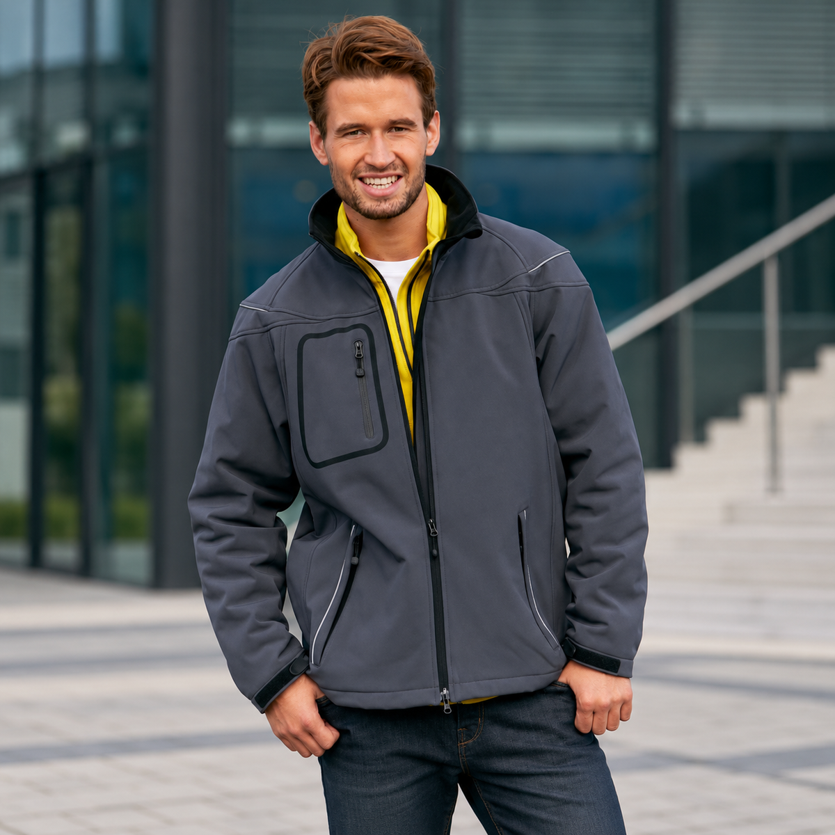JN1000 / Men / 3-Layer Winter Softshell Jacket