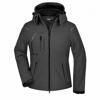 Daiber JN1001 Damen 3-Lagen Winter-Softshelljacke – black