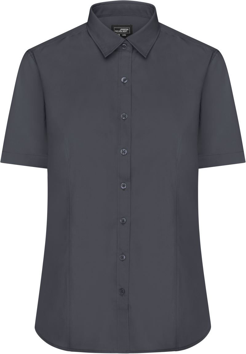 Popeline Bluse kurzarm - Damen
