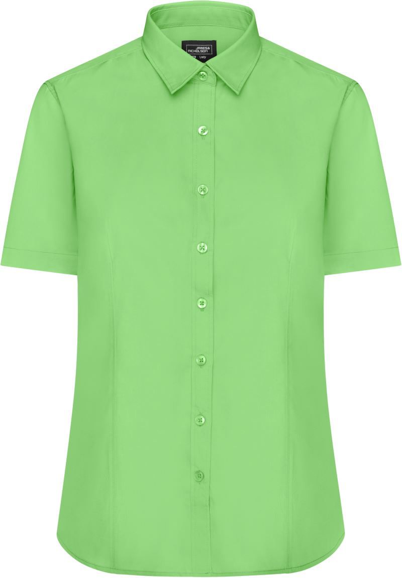 Popeline Bluse kurzarm - Damen