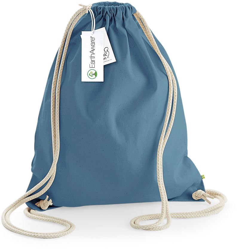 Westford Mill W810 EarthAware® Bio-Turnbeutel aus Canvas – airforce blue