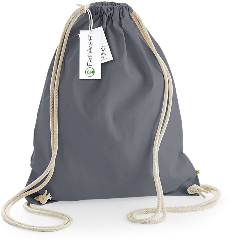 Westford Mill W810 EarthAware® Bio-Turnbeutel aus Canvas – graphite grey