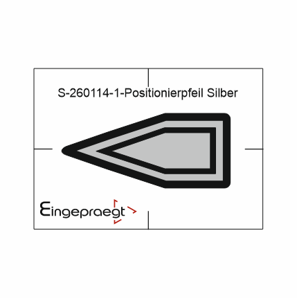 Positionierpfeil - Silber