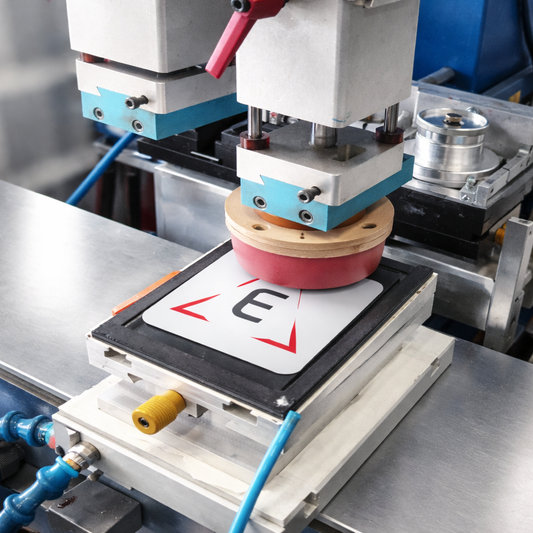 Tampondruck auf Glas oder Keramik