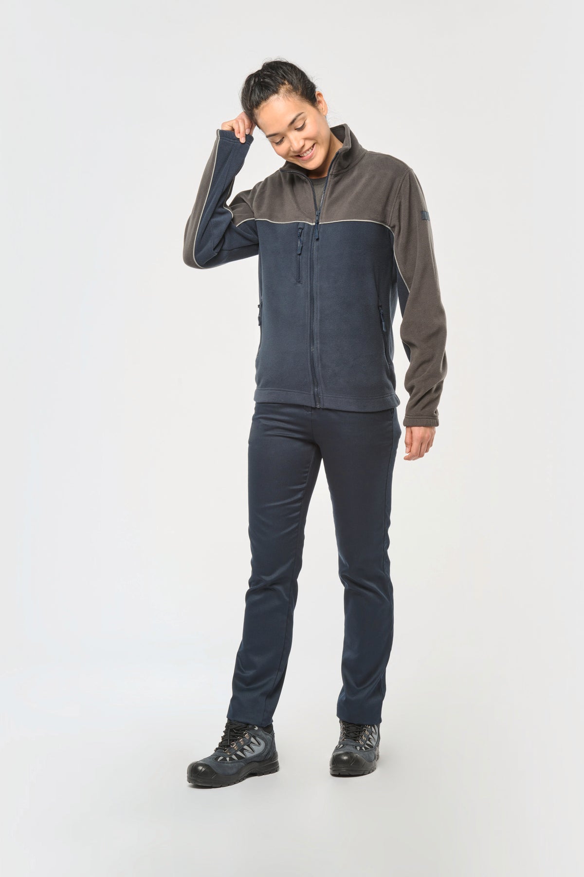 WK904 / Unisex / Zweifarbige Fleecejacke