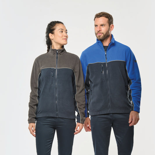 WK904 / Unisex / Zweifarbige Fleecejacke