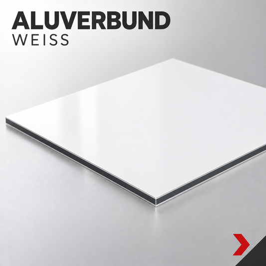 Aluverbund Weiß- Zuschnitt