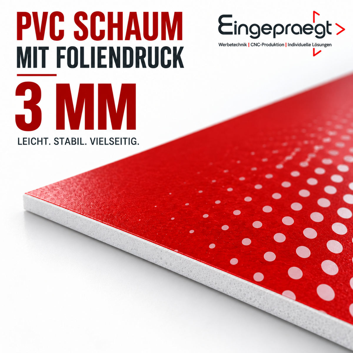 PVC-Schaum (Forex), 3mm, Einseitig