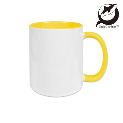 Keramiktasse Two Tones & Handle – inklusive Sublimationsdruck