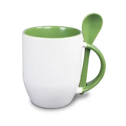 Keramiktasse Two Tones & Löffel – inklusive Sublimationsdruck