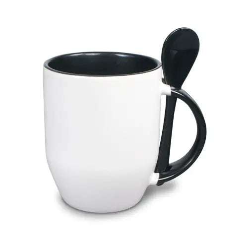 Keramiktasse Two Tones & Löffel – inklusive Sublimationsdruck