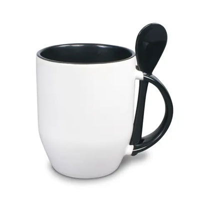 Keramiktasse Two Tones & Löffel – inklusive Sublimationsdruck