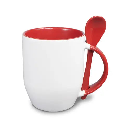 Keramiktasse Two Tones & Löffel – inklusive Sublimationsdruck