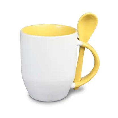 Keramiktasse Two Tones & Löffel – inklusive Sublimationsdruck